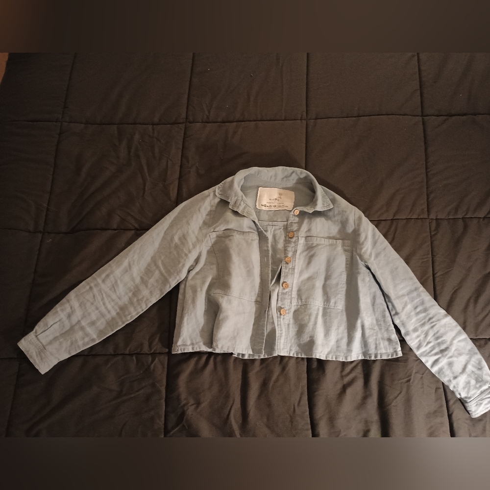 notPERFECTLINEN Cropped Jacket